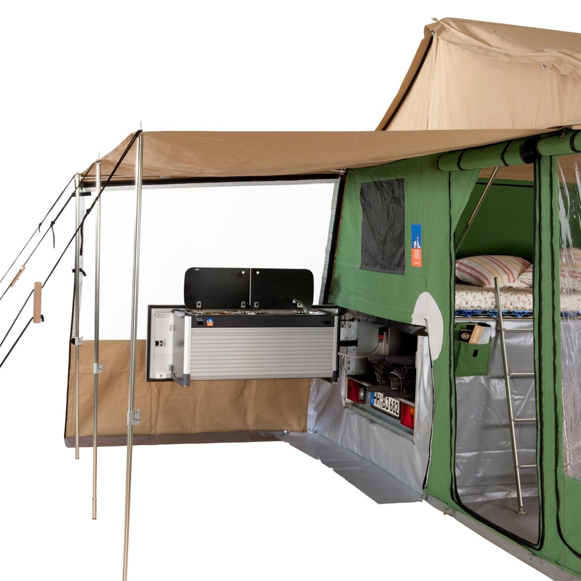 Kitchen Bay with Sunshade - Stainless Steel - Umber