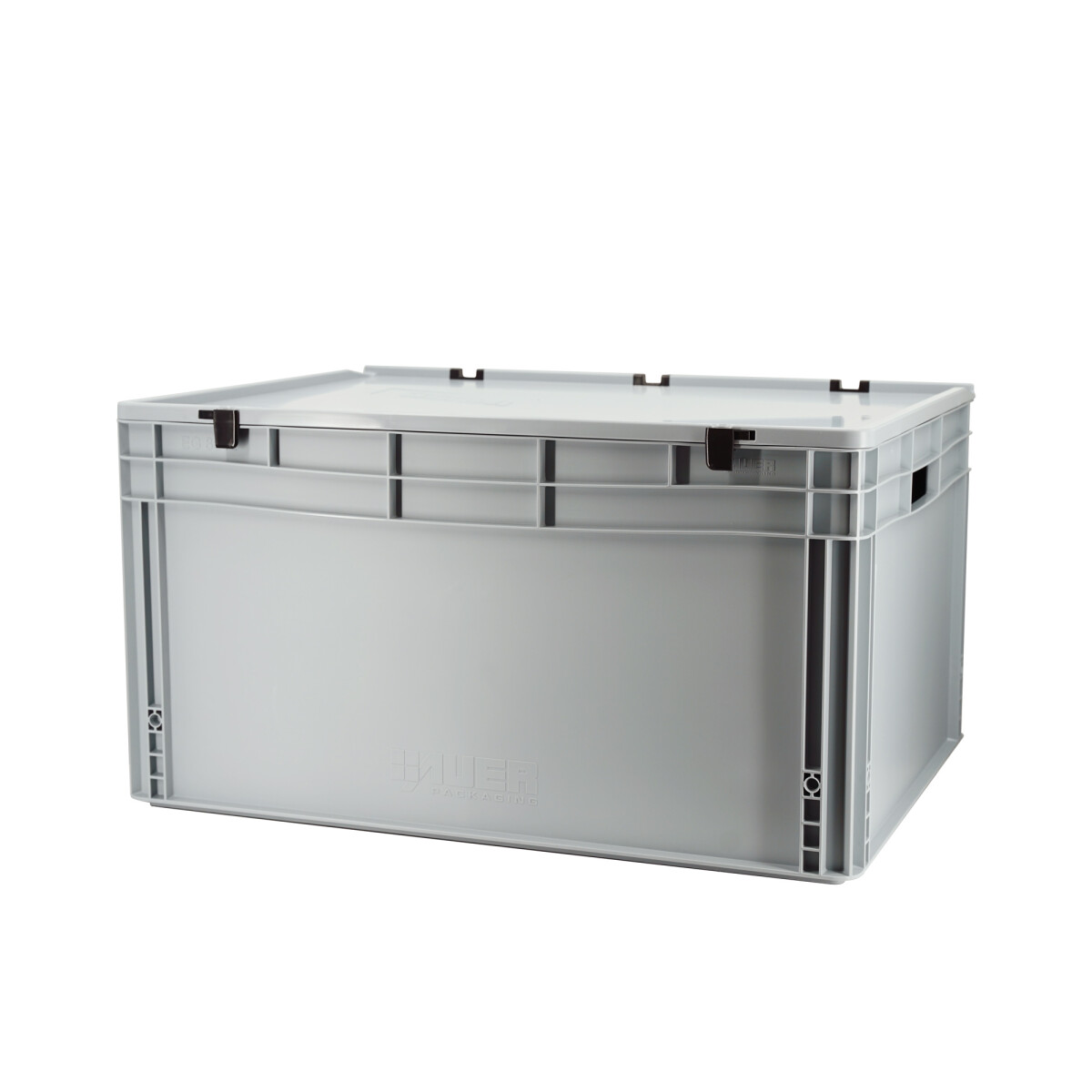 Eurobox 80x60x43 cm with Lid, Hinges