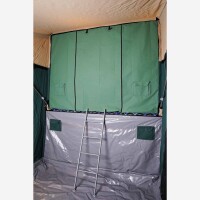 Room Divider for 3Dog Tent Trailer Sleeping Area, Gray
