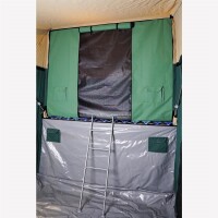 Room Divider for 3Dog Tent Trailer Sleeping Area, Gray
